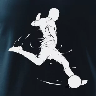 Koszulka dla dzieci dziecięca dla piłkarza z piłkarzem piłkarz piłkarska granatowa-158 cm/12 lat - Odzież sportowa dziecięca - miniaturka - grafika 1