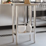 Wózki na żywność - Kuchenny stół roboczy, 55x30x85 cm, stal nierdzewna Lumarko! - miniaturka - grafika 1