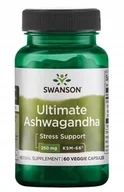 Suplementy naturalne - SWANSON Ashwagandha KSM-66 ekstrakt - 60 kapsułek - miniaturka - grafika 1