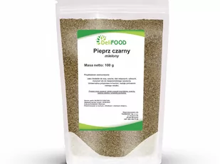 Pieprz czarny mielony - 100g DeliFOOD >>dostawa już od 6 zł, zapraszamy!<< - Pieprz - miniaturka - grafika 1
