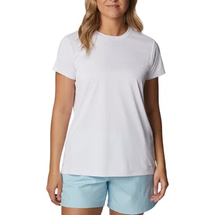 Damska Koszulka z krótkim rękawem COLUMBIA COLUMBIA HIKE GRAPHIC SS 2033541100 – Biały - Koszulki sportowe damskie - miniaturka - grafika 1