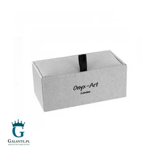 Onyx Art Spinki do mankietów "Łysy i seksowny" KC-252 KC-252/139 - Spinki do mankietów i krawatów - miniaturka - grafika 1
