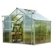 Szklarnie ogrodowe - GFP szklarnia Topas 3 rama aluminiowa 225x195 cm - płytami poliwęglanowymi ok. 6 mm - miniaturka - grafika 1