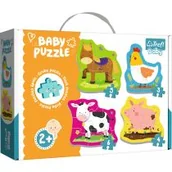 Puzzle - Puzzle 4w1 3+4+5+6 el. Baby Classic. Na farmie Trefl - miniaturka - grafika 1