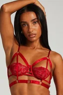 Biustonosze - Hunkemöller Nieusztywniany biustonosz z fiszbinami Jacky Czerwony - miniaturka - grafika 1