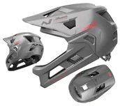 Kaski rowerowe - Kask rowerowy dziecięcy ABUS YOUDROP FF Ti silver S (48-55cm) - miniaturka - grafika 1