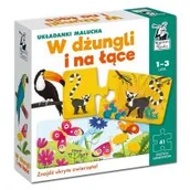 Układanki dla dzieci - Edgard Układanki malucha W dżungli i na łące Kapitan Nauka - miniaturka - grafika 1
