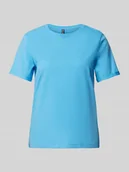 Koszulki i topy damskie - T-shirt o kroju regular fit z czystej bawełny model ‘RIA’ - miniaturka - grafika 1