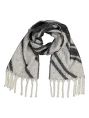 Apaszki i szaliki damskie - Pieces Szal w kolorze szaro-antracytowym - miniaturka - grafika 1