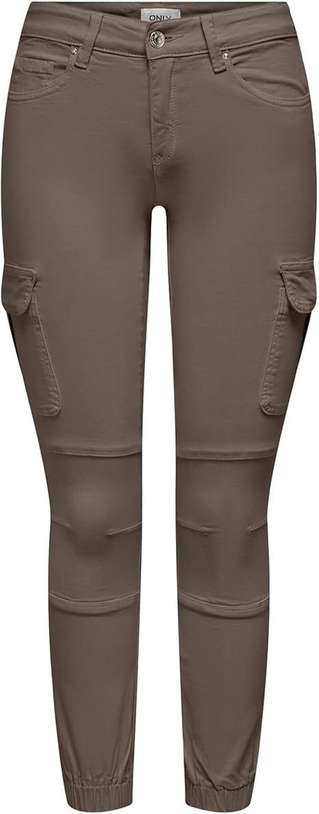 ONLY SPODNIE DAMSKIE BRĄZOWE BOJÓWKI CASUAL 38/30 6BA