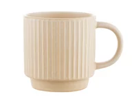 Kubki - Kubek ceramiczny 350ml Retro Janes beżowy - miniaturka - grafika 1