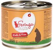 Mokra karma dla kotów - Feringa Menu 2 smaki, 6 x 200 g - Drób z marchewką i mniszkiem - miniaturka - grafika 1