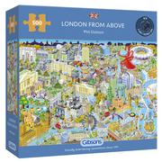Puzzle - G3 Gibsons Puzzle 500 Widok z góry na Londyn Gibsons - miniaturka - grafika 1