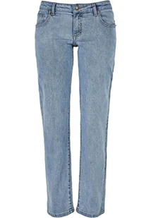 Urban Classics Panie Low Waist Straight Denim Spodnie Damskie, Niebieski, 31 - Spodnie damskie - miniaturka - grafika 1