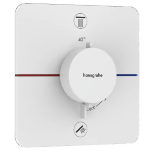 HANSGROHE 15583700 ShowerSelect Comfort Q Bateria termostatyczna, podtynkowa do 2 odbiorników Biały Matowy - Baterie podtynkowe - miniaturka - grafika 1