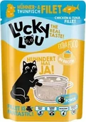 Mokra karma dla kotów - Lucky Lou Lucky Lou Extrafood Kurczak i tuńczyk w bulionie saszetka 70g - miniaturka - grafika 1