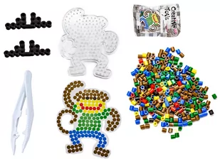 Koraliki Do Prasowania Prasowanki Szablon Małpka - Prace ręczne dla dzieci Koraliki Do Prasowania Prasowanki Szablon Małpka - Prace ręczne dla dzieci - miniaturka - grafika 1