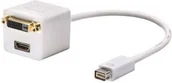 Złącza, przejściówki, adaptery - Adapter AV Lindy DVI Mini - DVI-D - HDMI biały 41003 - miniaturka - grafika 1