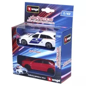 Samochody i pojazdy dla dzieci - Bburago: Audi A6 - radiowóz policyjny i jego pościg, skala 1:43 - miniaturka - grafika 1