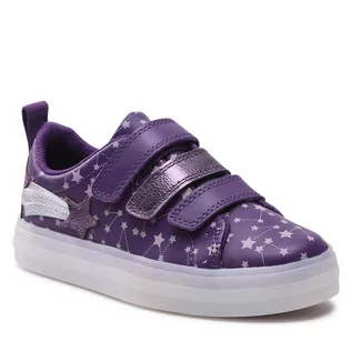 Buty dla dziewczynek - Sneakersy Clarks - Flare Fly K. 261648096 S Purple - grafika 1