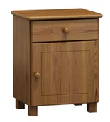 Szafki nocne - Szafka nocna sosnowa MEGA dąb - miniaturka - grafika 1