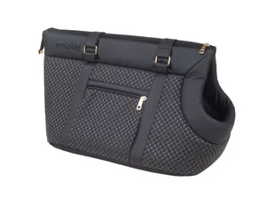 AMIPLAY Amiplay Torba transportowa Morgan czarna [rozmiar S] 35 x 21 x 24cm - Sprzęt podróżny i transportery dla psów - miniaturka - grafika 1