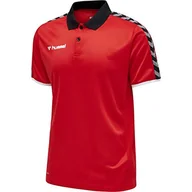Koszulki męskie - Hummel Męska koszulka polo Hmlauthentic Functional czerwony czerwony (True Red) XL 205382-3062-XL - miniaturka - grafika 1