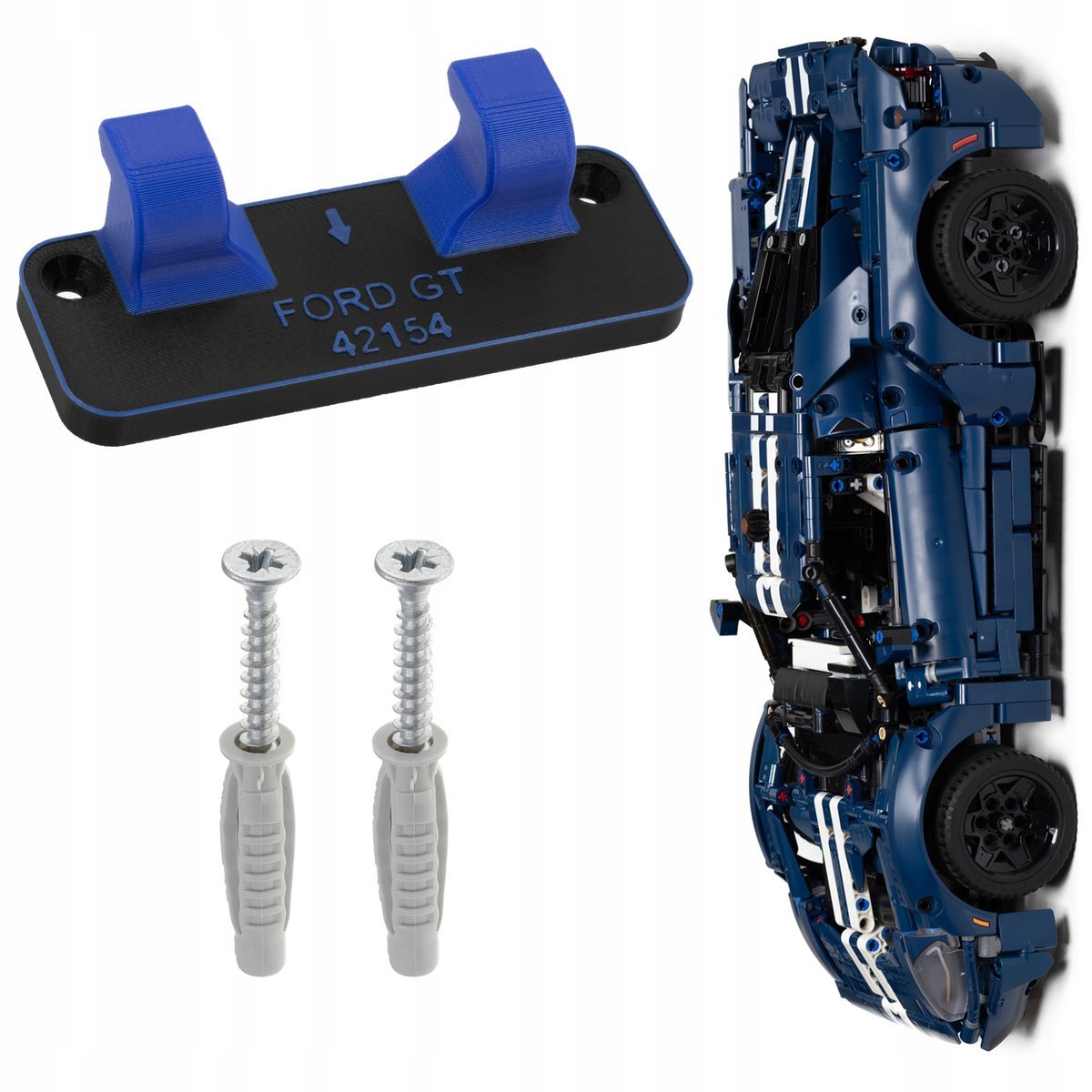 Ford GT - 42154 Uchwyt ścienny na LEGO Ekspozytor Organizacja klocków