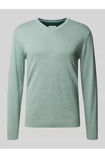 Sweter o kroju regular fit z czystej bawełny - Tom Tailor - Swetry męskie - miniaturka - grafika 1