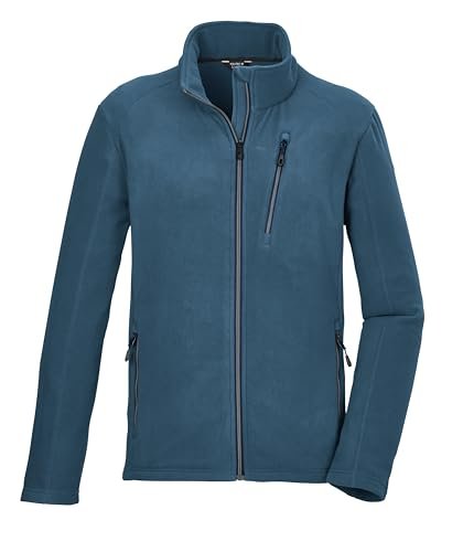 killtec Męska kurtka polarowa ze stójką KOW 84 MN FLC JCKT, stalowo-niebieska, 4XL, 41826-000