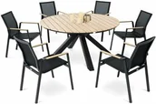 Meble ogrodowe - Zestaw mebli ogrodowych Ozzano 6+1 - miniaturka - grafika 1