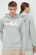 Bluzy damskie - Fila bluza Barumini kolor szary z kapturem z nadrukiem FAU0068 - miniaturka - grafika 1