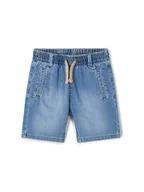 Spodenki damskie - Mayoral Szorty jeansowe 3222 Niebieski Regular Fit - miniaturka - grafika 1