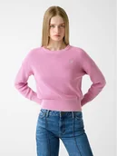 Swetry damskie - Guess Jeans Sweter 180586 Różowy Classic Fit - miniaturka - grafika 1