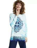 Kurtki damskie - Desigual Damska kurtka z dzianiny JERS_chandigarth, biały (Blanco 1000), L - miniaturka - grafika 1
