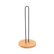 Stojaki i wieszaki na papier toaletowy - Stojak na papier TRISS czarny - miniaturka - grafika 1
