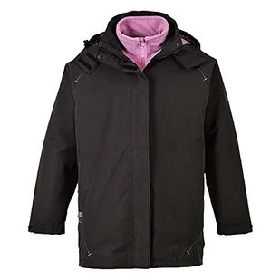 Portwest S571 Kurtka Damska Elgin 3 w 1, Regularny, Czarny, Rozmiar XXL - Kurtki damskie - miniaturka - grafika 1