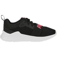 Buty dla dziewczynek - Buty Puma Wired Run Ps Jr 374216 20 czarne - miniaturka - grafika 1