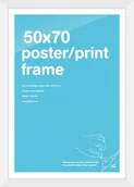 Ramki na zdjęcia - GBeye Rama drewniana 50x70 cm FMZ4A1WH - miniaturka - grafika 1