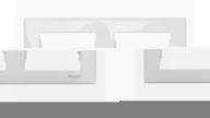 Klawisze i ramki - LEDart 2-krotna pozioma - Schneider Electric SEDNA SDN5800321, kolor biały - miniaturka - grafika 1