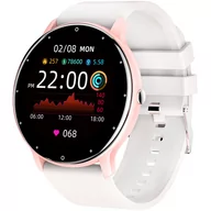 Smartwatch - Zegarek damski SMARTWATCH - ASPERIA - GT1-7 biały - pełny dotyk - miniaturka - grafika 1
