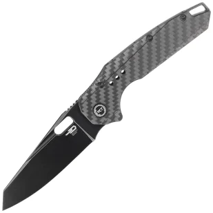 Nóż składany Bestech Nyxie Black Titanium / Carbon Fiber, Black Stonewashed CPM S35VN by Todd Knife and Tool (BT2209D) - Noże - miniaturka - grafika 1