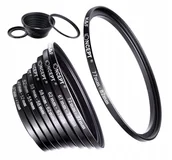 Akcesoria fotograficzne - KOMPLET redukcji filtrowych STEP UP 49 52 55 58 62 67 72mm - miniaturka - grafika 1