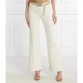 Spodnie damskie - Michael Kors Spodnie z paskiem | Regular Fit - grafika 1