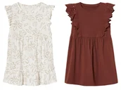 Sukienki i spódniczki dla dziewczynek - lupilu® Sukienka dziecięca z bawełny - miniaturka - grafika 1