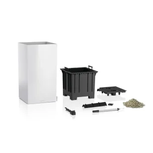 Donica Lechuza CANTO Premium Kolumna 40 LED biały połysk - Donice Donica Lechuza CANTO Premium Kolumna 40 LED biały połysk - Donice - miniaturka - grafika 3