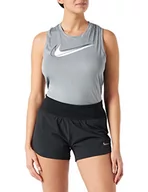Spodnie damskie - Nike Damskie spodnie W Nk Eclipse Short 3 cale, czarny/odblaskowy srebrny, M - miniaturka - grafika 1