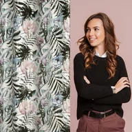 Zasłony - Zasłona 140 x 250 Dekoracyjna Malibu Biały+Srebrny - miniaturka - grafika 1