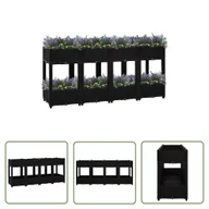 Donice - The Living Store Donica do podniesionej rabaty - 160x40x71 cm - polipropylen - Podwyższona Donica - miniaturka - grafika 1