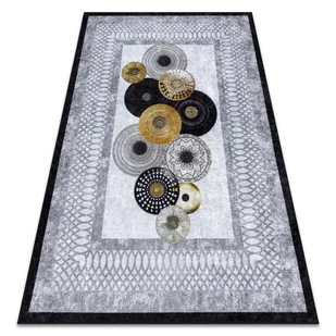 Dywan do prania MIRO 51130.807 Koła, ramka antypoślizgowy - szary, 80x150 cm - Dywany Dywan do prania MIRO 51130.807 Koła, ramka antypoślizgowy - szary, 80x150 cm - Dywany - miniaturka - grafika 1